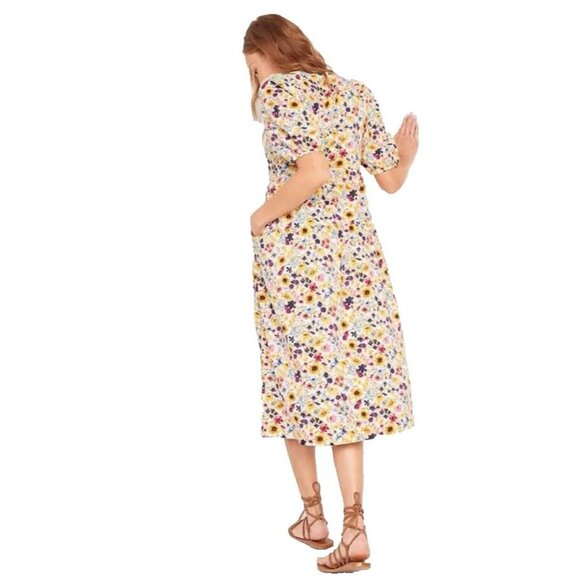 Old Navy Dresses Old Navy Womens Dress Sz M Wildflower Floral Puff